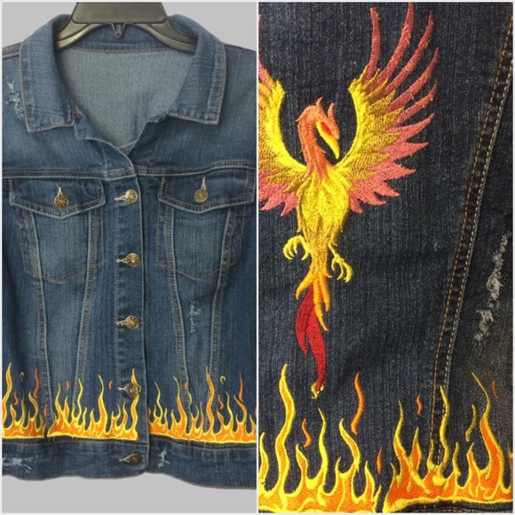 embroidered jean jacket custom